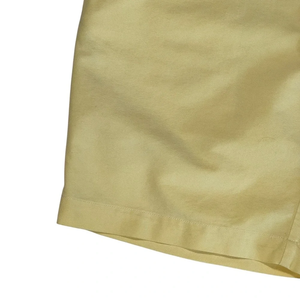 Polo Ralph Lauren Mens Yellow Chino Shorts Size 36 Cotton Classic Fit Flat Front